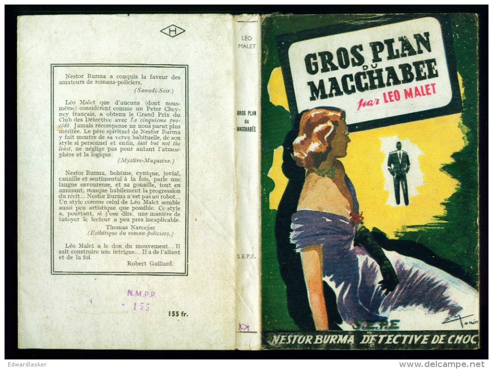 NESTOR BURMA : Gros Plan Du Macchabée - Léo MALET - S.E.P.E. 1949 - S.E.P.E.