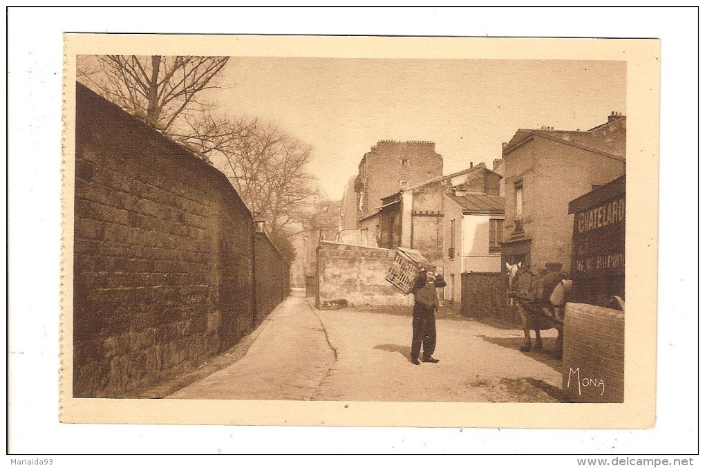 PARIS - SEINE - QUARTIER DE CHARONNE - VIEILLES RUES AUTOUR DU CIMETIERE PERE LACHAISE - LIVREUR - Distrito: 20