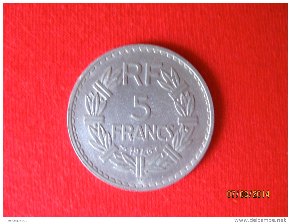 5 Francs 1946 B Aluminium - 5 Francs