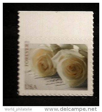 Etats-Unis D´Amérique USA 2011 N° 4358 ** Timbre Pour Mariages, Roses Blanches, Fleurs, Ecriture, Amour, Calligraphie - Neufs