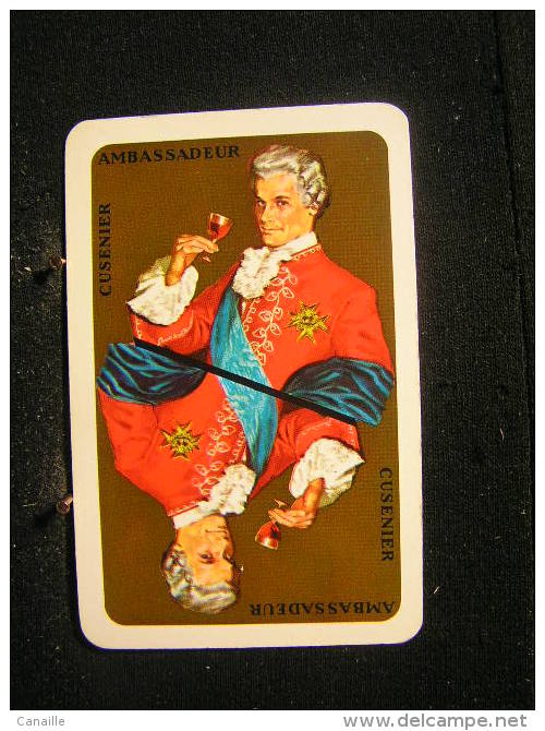 Playing Cards / Carte A Jouer / 1 Dos De Cartes, Inscription  Publicitaire / Liqueur Cusenier Ambassadeur - Sonstige & Ohne Zuordnung