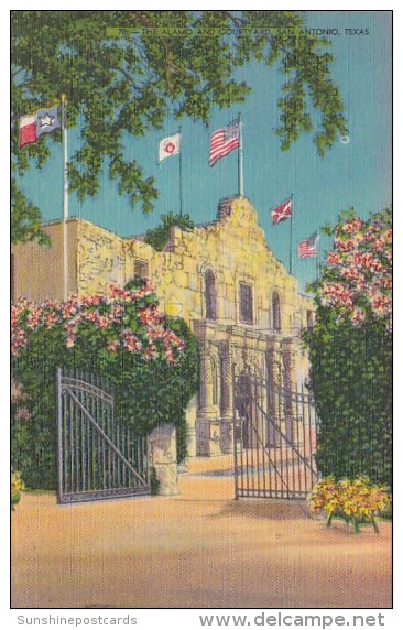 The Alamo And Courtyard San Antonio Texas - San Antonio