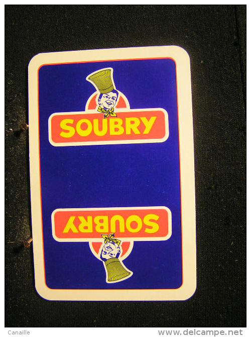 Playing Cards / Carte A Jouer / 1 Dos De Cartes,Inscription  Publicitaire / Biscuits Soubry .- - Other & Unclassified