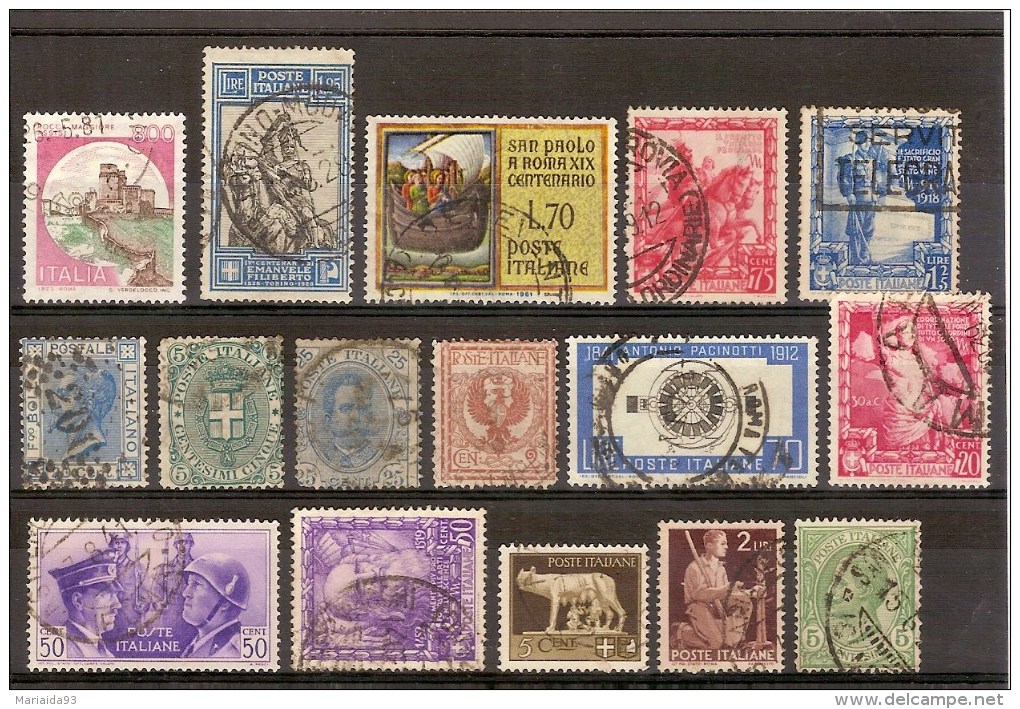 ITALIE - LOT DE TIMBRES OBLITERES DIFFERENTS - Collections