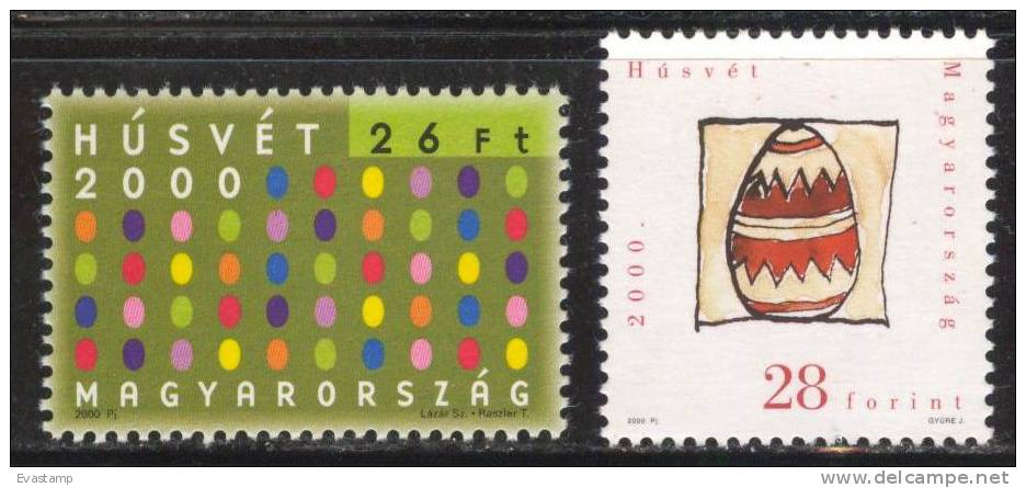 HUNGARY - 2000. Easter / Decorated Eggs  MNH!! Mi 4586-4587. - Unused Stamps