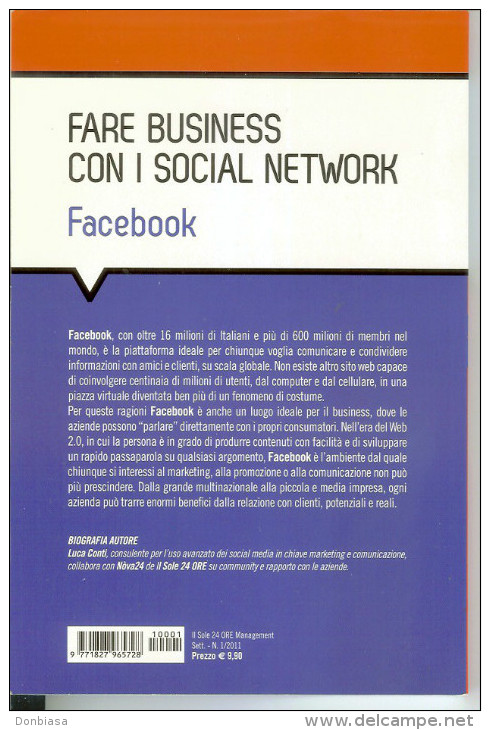 Facebook (Luca Conti). Hoepli 2011 (162 Pagine). Manuale. - Informatique