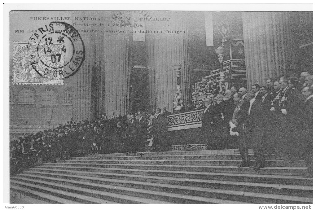 Funérailles Nationales De M. BERTHELOT - Président De La République. - Funeral