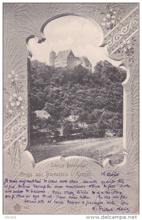 AK Bärenstein Im Erzgebirge - Schloss Bärenstein - 1901 RRR! (7838) - Baerenstein
