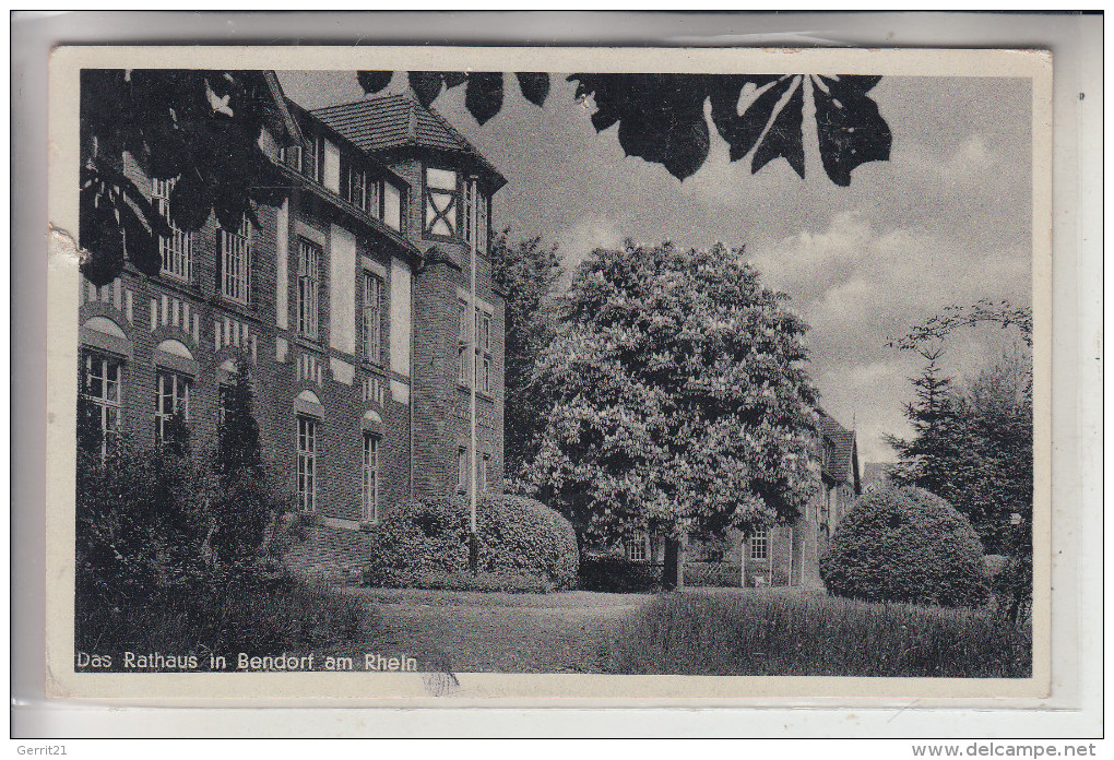 5413 BENDORF, Rathaus, 1940, NS-Beflaggung - Bendorf