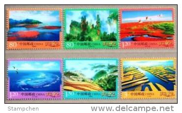 China 2013-R32 Beautiful China Stamps Sea Beach Mount Rock Island Farm Bird Crane Nature Geology - Inseln