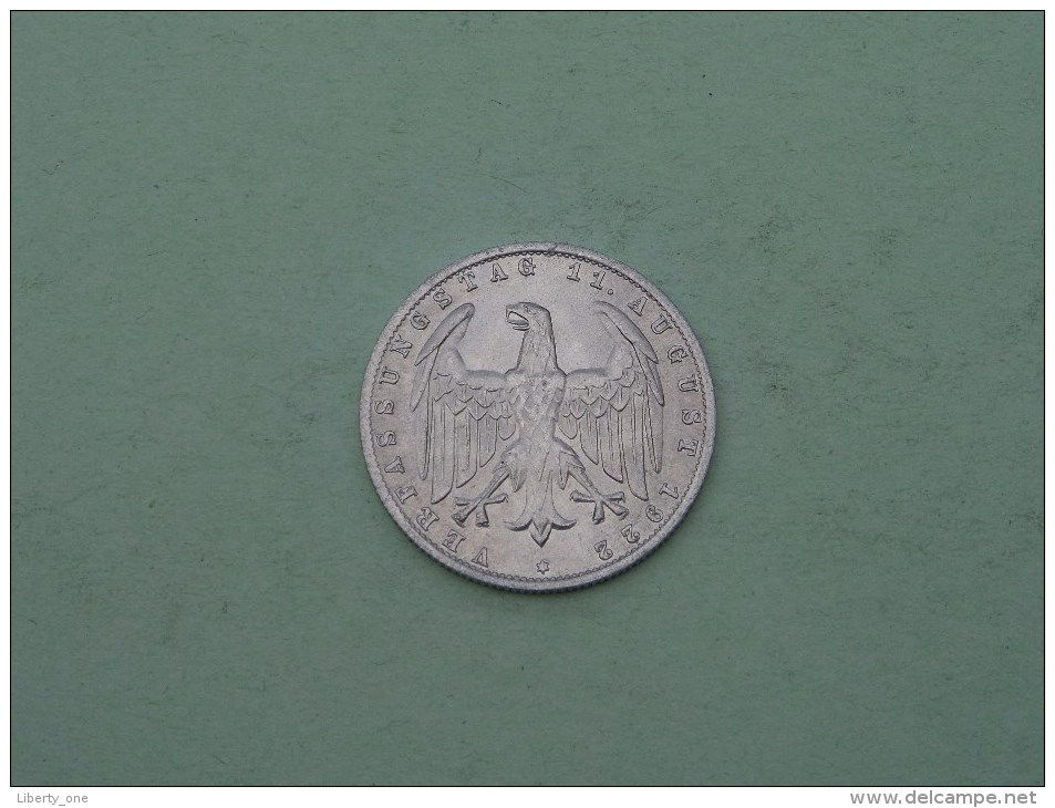 1922 J -  3 Mark / KM 29 ( Uncleaned Coin / For Grade, Please See Photo ) !! - 3 Marcos & 3 Reichsmark