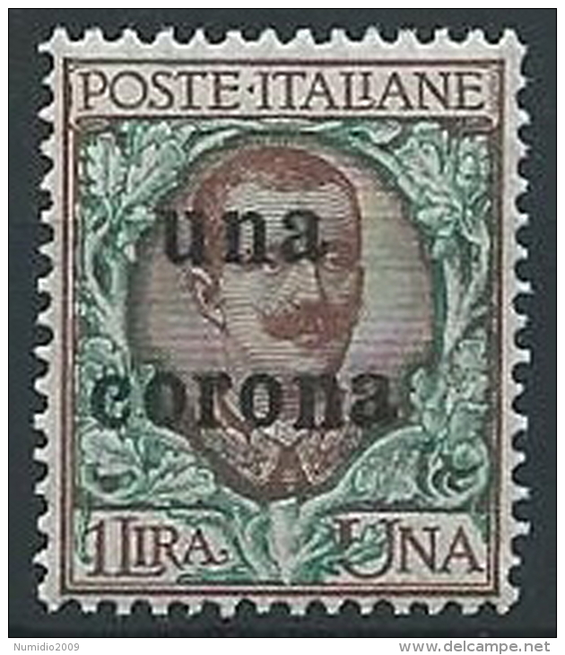 1919 DALMAZIA 1 CORONA MNH ** - ED726-15 - Dalmatie