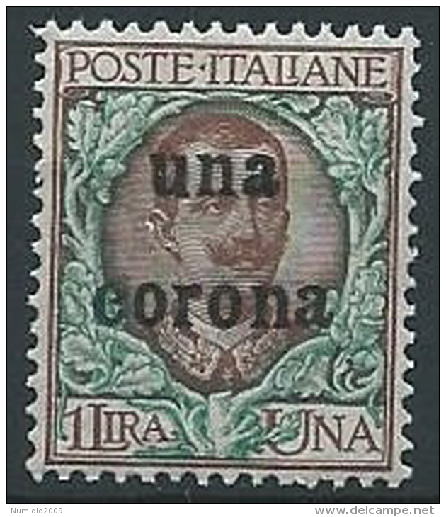 1919 DALMAZIA 1 CORONA MNH ** - ED726-5 - Dalmatie