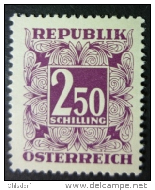 ÖSTERREICH - PORTOMARKEN 1949: Mi 255, ** MNH - KOSTENLOSER VERSAND AB 10 EURO - Taxe