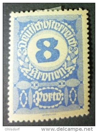 ÖSTERREICH - PORTOMARKEN 1920: Mi 90 Y, * MH - KOSTENLOSER VERSAND AB 10 EURO - Taxe