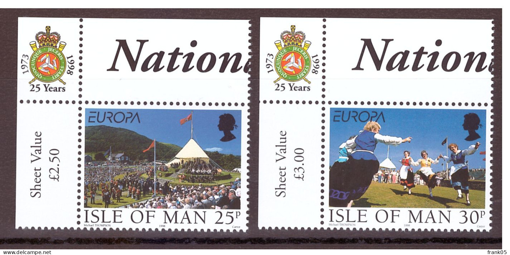 Insel Man / Isle Of Man / Ile De Man 1998 Satz/set EUROPA ** - 1998