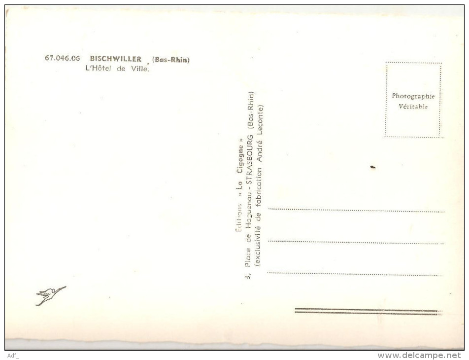 SAV / AIS @ HOTEL DE VILLE  4 CV RENAULT BISCHWILLER 67 BAS RHIN - Bischwiller