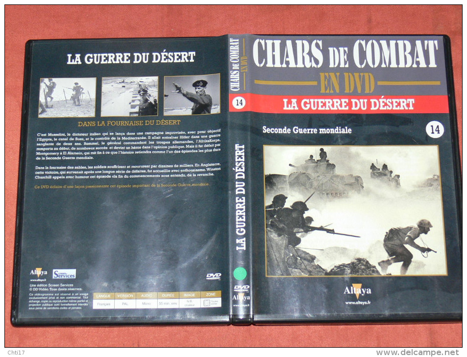 CHARS DE COMBAT EN DVD  " LA GUERRE DU DESERT "  AFRIKA KORPS     N° 14  GUERRE MONDIALE  WW2 1939/45 - Documentary