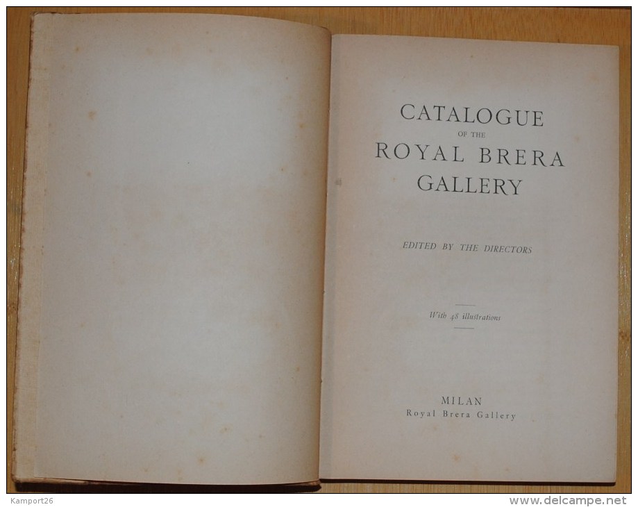 1933 Catalogue Of The Royal Brera Gallery ILLUSTRATED Fine Art PICTURES - Other & Unclassified