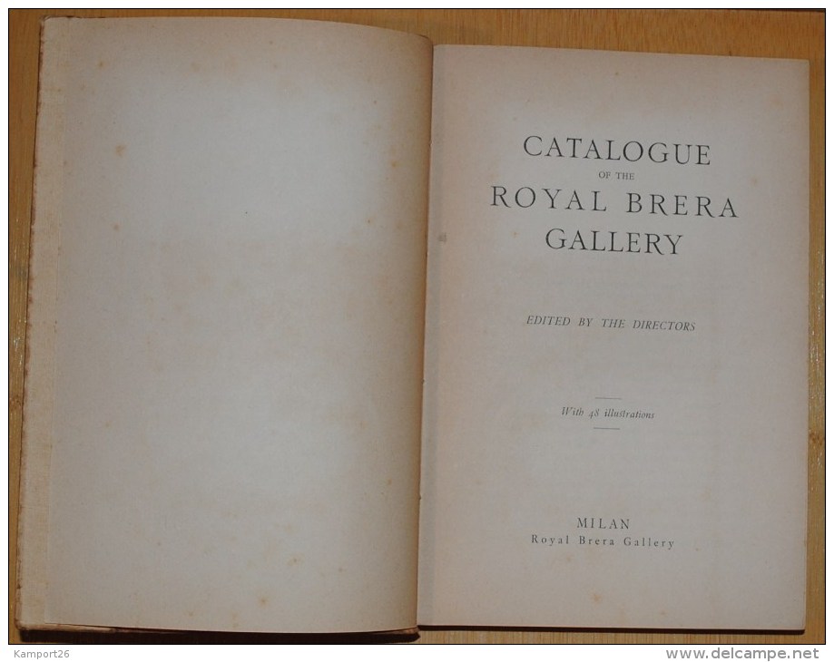 1933 Catalogue Of The Royal Brera Gallery ILLUSTRATED Fine Art PICTURES - Autres & Non Classés