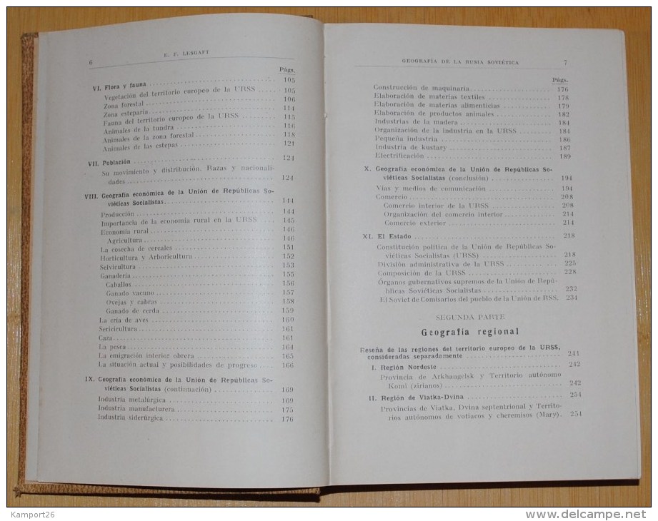 1930 GEOGRAFIA De La RUSIA SOVIETICA Lesgaft URSS Géographie De La Russie Soviétique ILLUSTRÉ - Geschiedenis & Kunst