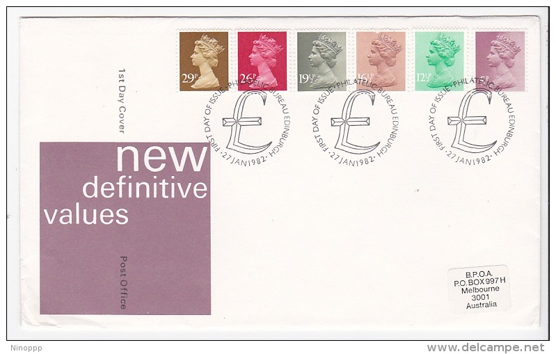 Great Britain 1982 Definitives FDC - Ohne Zuordnung