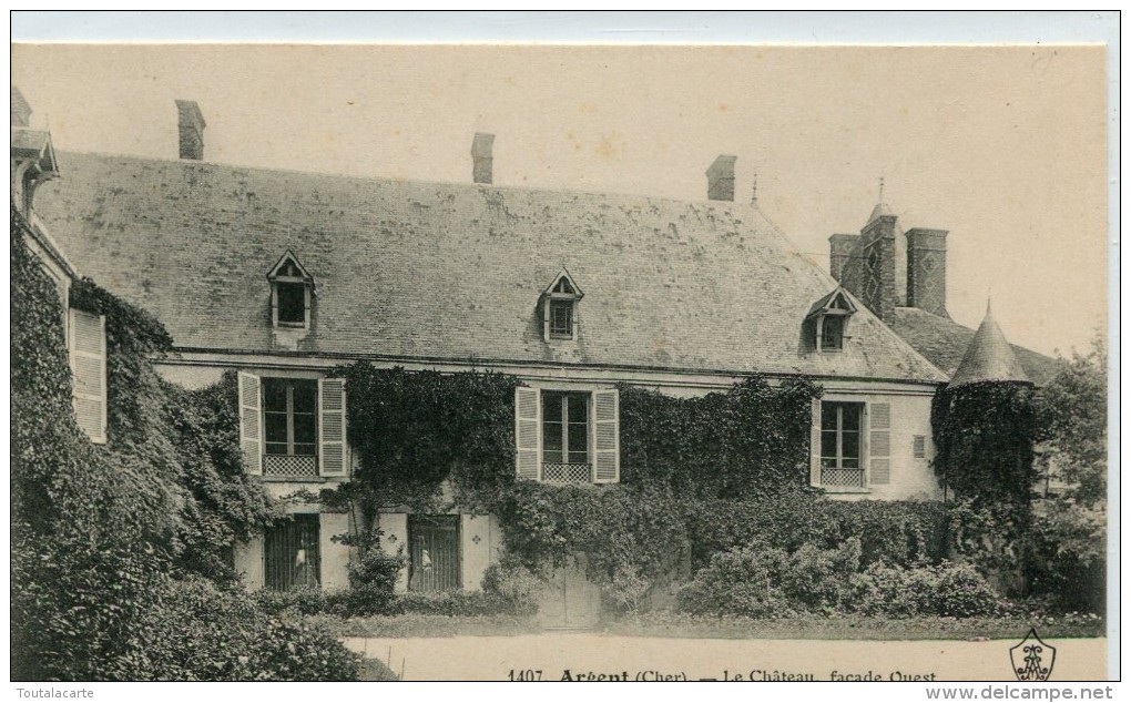 CPA 18  ARGENT LE CHATEAU FACADE OUEST - Argent-sur-Sauldre