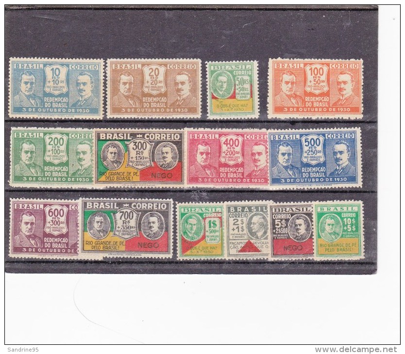 BRESIL....AU PROFIT DES VICTIMES DE LA REVOLUTION - Unused Stamps