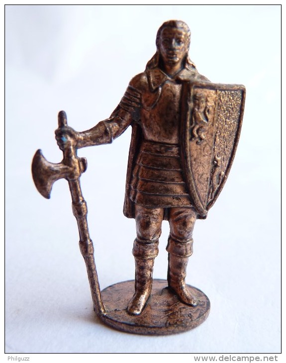 FIGURINE KINDER  METAL SOLDATS EUROPEENS 1 70's - CHEVALIER KRIEGER RITTER Cuivre (1) - Metalen Beeldjes