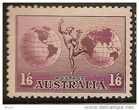 AUSTRALIA 1934 1/6 Hermes P11 SG 153 HM #CT211 - Neufs