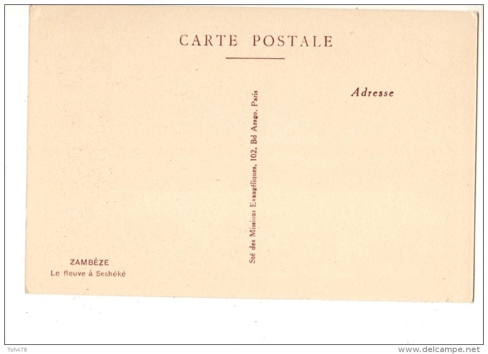 ZAMBEZE----le Fleuve à Seshéké----voir 2 Scans - Zambia