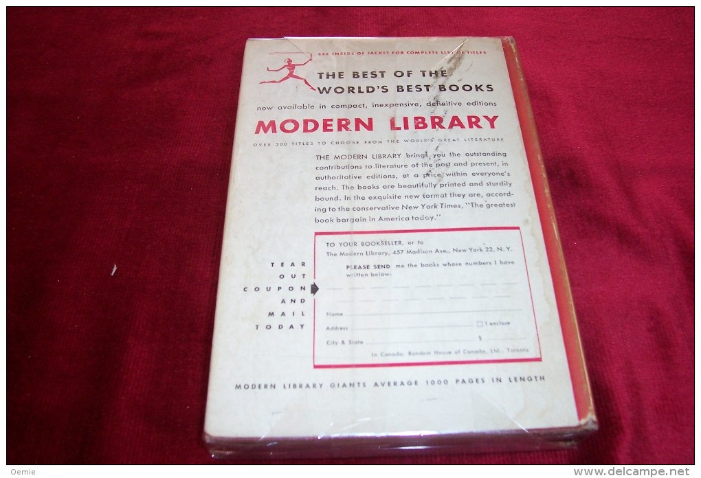 THE PATHFINDER  BY JAMES FENIMORE COOPER  ° MODERN LIBRARY BOOK  No 105  : 1952 - 1950-Oggi