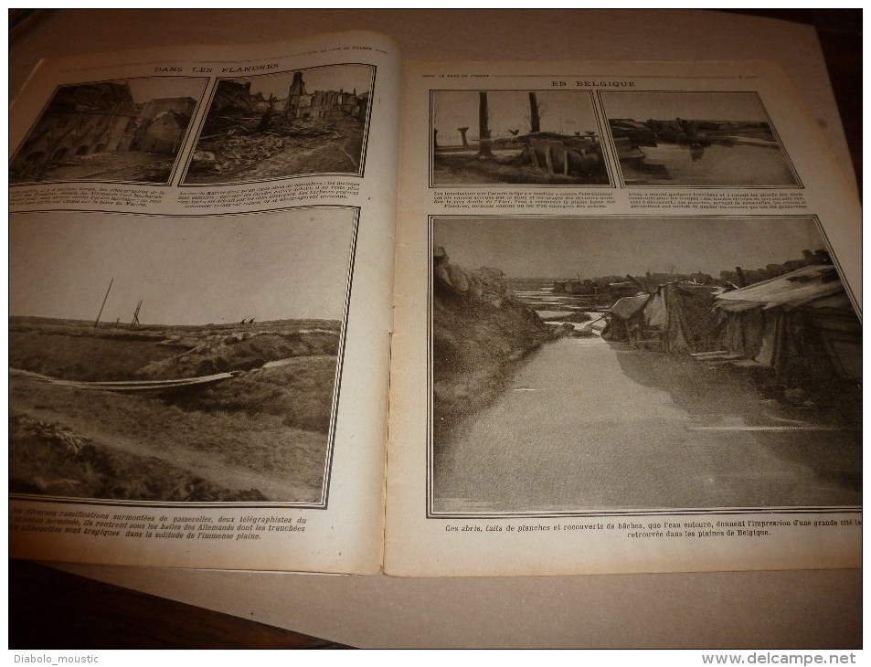 1915 JOURNAL De GUERRE(Le Pays De France):Vauquois;MITRAILLEUSE;Navire PROVENCE;Proti,Antizoni,Halki,Prinkipo,Tchardak - Francés