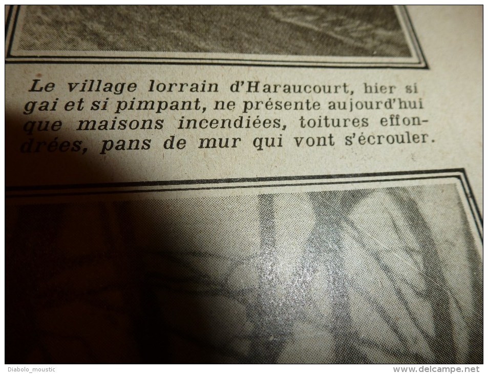 1915 JOURNAUX de GUERRE(Le Pays de France):La Thur;Trilport;St-Etienne- du-Temple;Rambervilliers; Soldats-Bucherons..etc