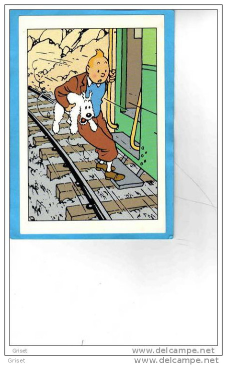 HERGE-TINTIN -attrape Le Train Au Dernier Wagon - Hergé