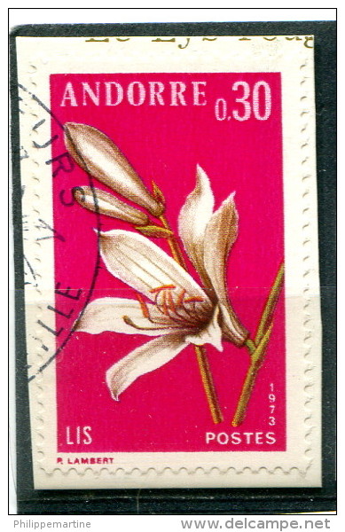 Andorre 1973 - YT 229 (o) Sur Fragment - Usados