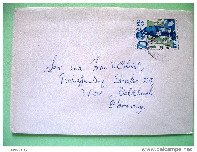 Ireland 1991 Cover To Germany - Christmas - Briefe U. Dokumente