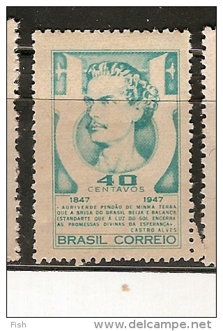 Brazil * & Cent. Do Nasc. De Castro Alves, Poeta 1947 (457) - Unused Stamps