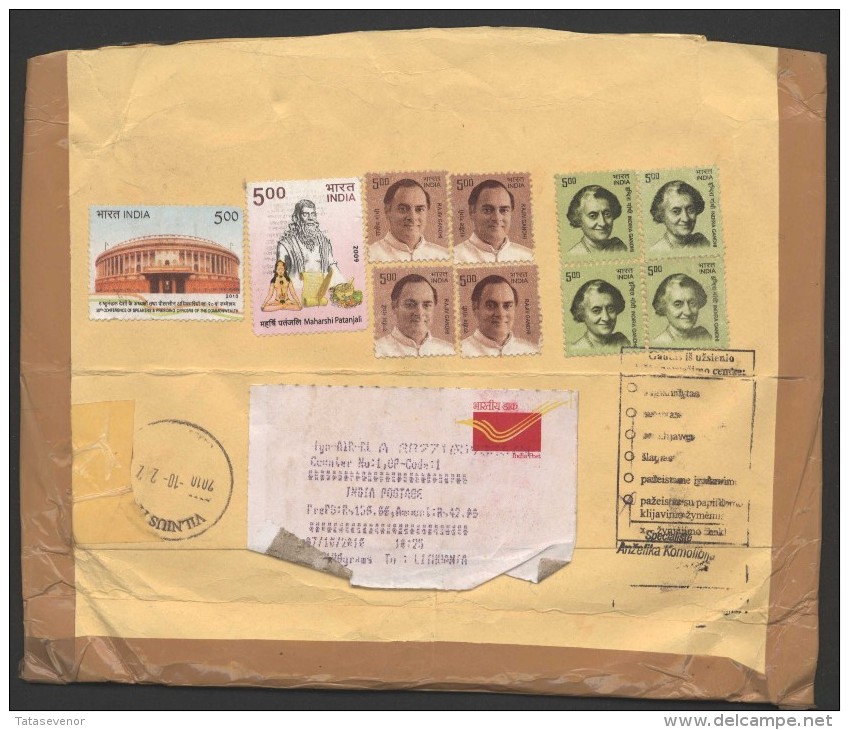 INDIA Postal History Letter Brief IN 023 Personalities Mother Teresa Aviation Helicopter Air Mail - Brieven En Documenten