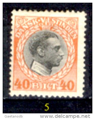 Antille-Danesi-F023 - 1915/17 - Y&T: N.44, 48, 49, 50 (+/sg/o) - A Scelta. - Danemark (Antilles)