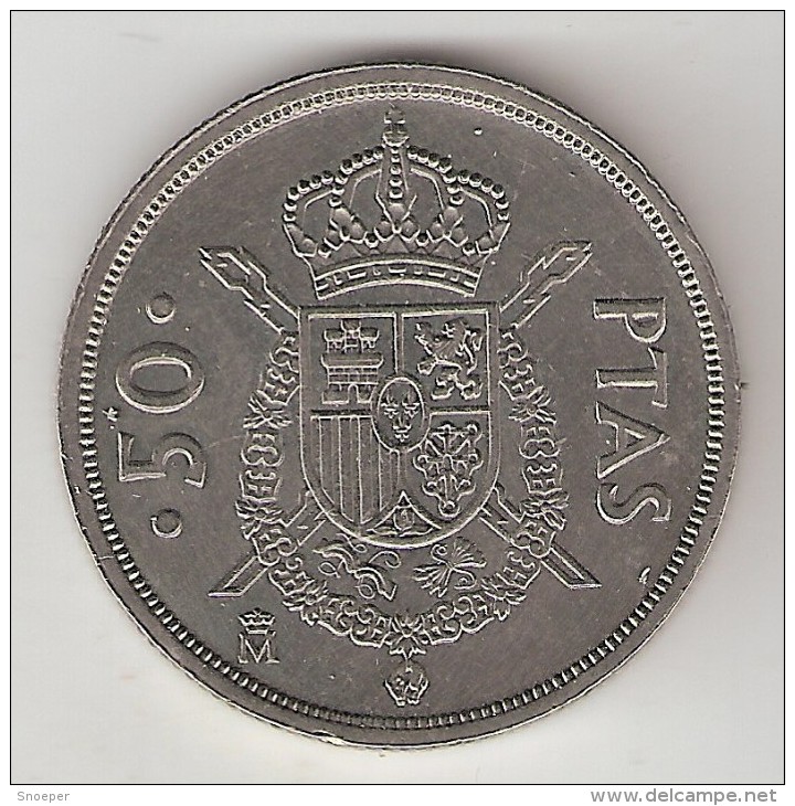 Spain  50 Pesetas  1983    Km 825   Xf+ - 50 Pesetas