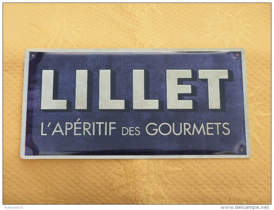 Plaque Métal "LILLET" - Tin Signs (vanaf 1961)