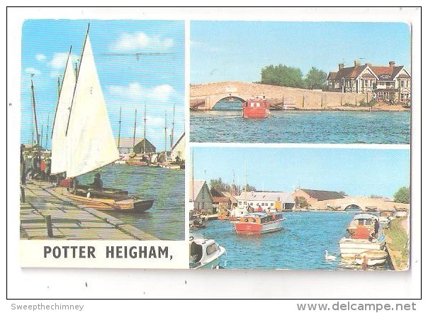 POTTER HEIGHAM MULTIVIEW NORFOLK BROADS YACHT YACHTING SAILING  USED 1979 - Otros & Sin Clasificación