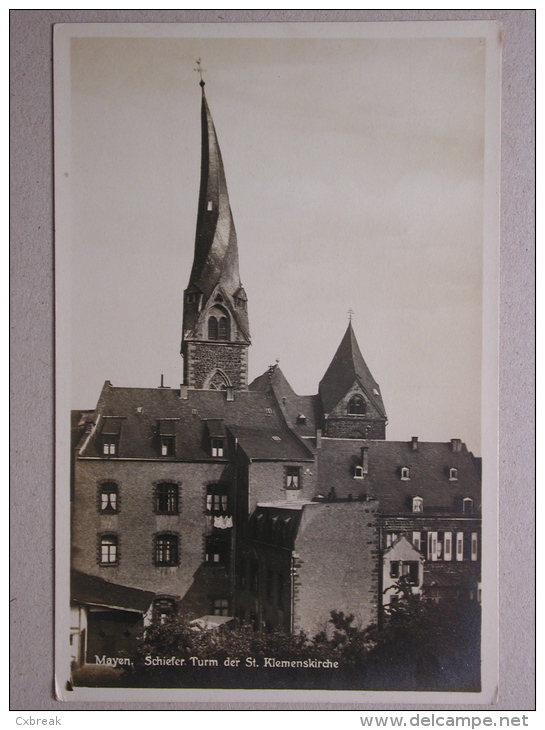 Mayen, Schiefer Turm Der St. Klemenskirche - Mayen