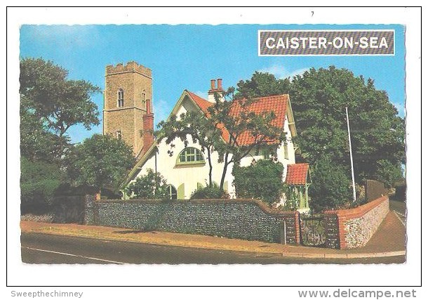 Caister - On - Sea, The Church. Post Used 1972  NORFOLK CONSTANCE POSTCARD - Andere & Zonder Classificatie