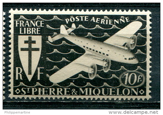 Saint Pierre &amp; Miquelon 1942 - Poste Aérienne YT 7 ** - Nuovi