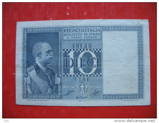 10 LIRE - Regno D'Italia – 10 Lire