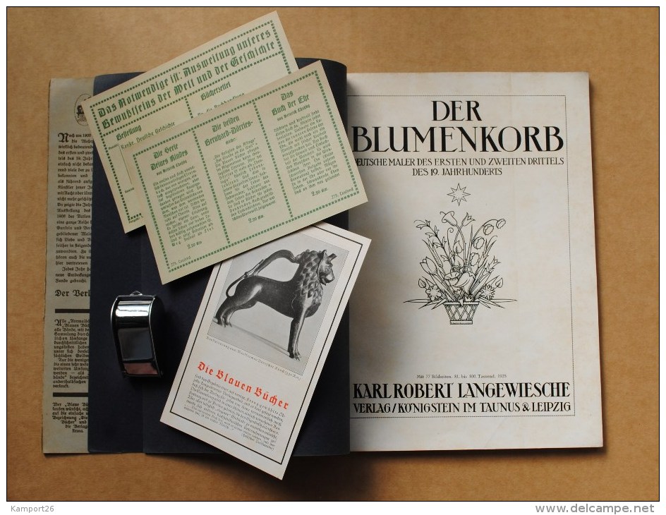 1925 Der Blumenkorb Deutsche Maler CATALOGUE Illustré - Catalogues