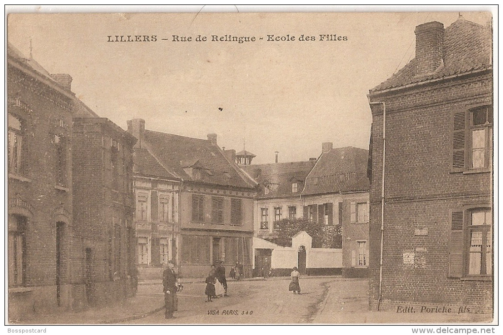 Lillers -Rue De Relingue - Ecole Des Filles. France. - Lillers