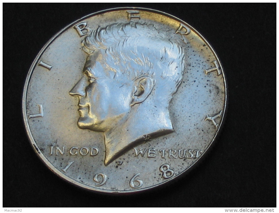 Half  - 1/2 Dollar 1968 D - KENNEDY - Silver - Etats-Unis - United States - USA **** EN ACHAT IMMEDIAT **** - 1964-…: Kennedy